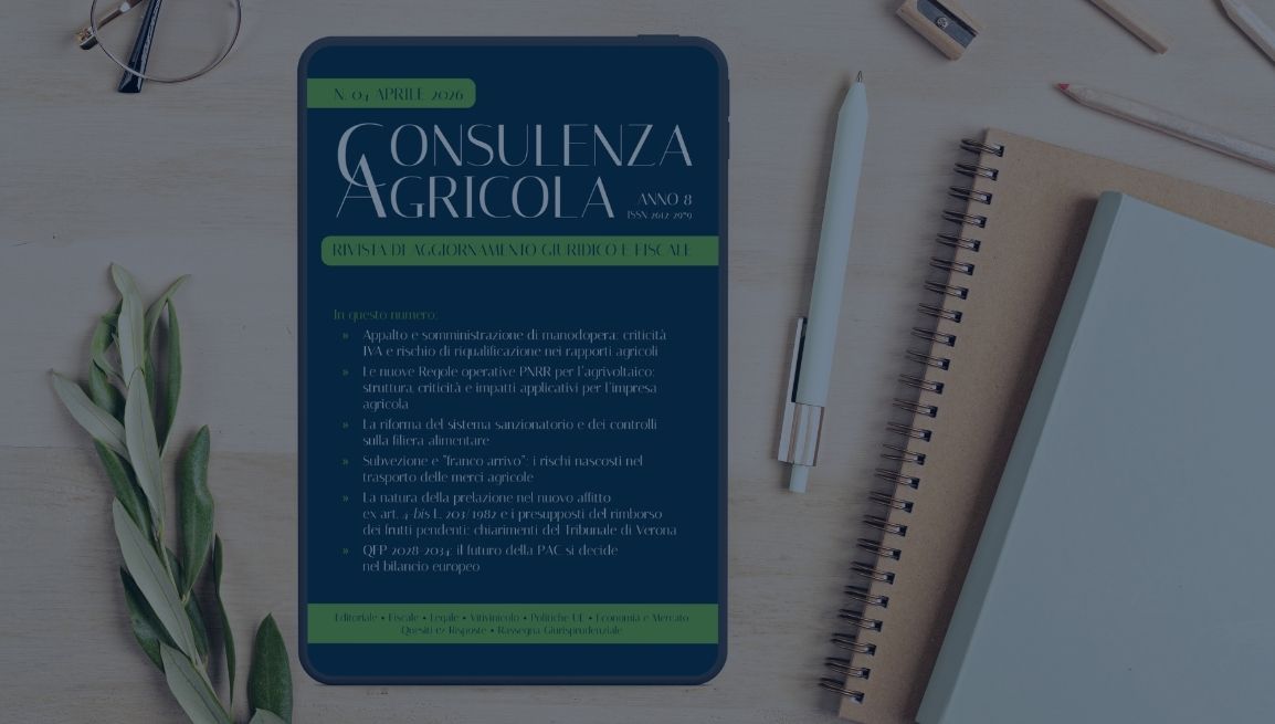 rivista-aprile ConsulenzaAgricola -  Risposte efficaci per il mondo agricolo