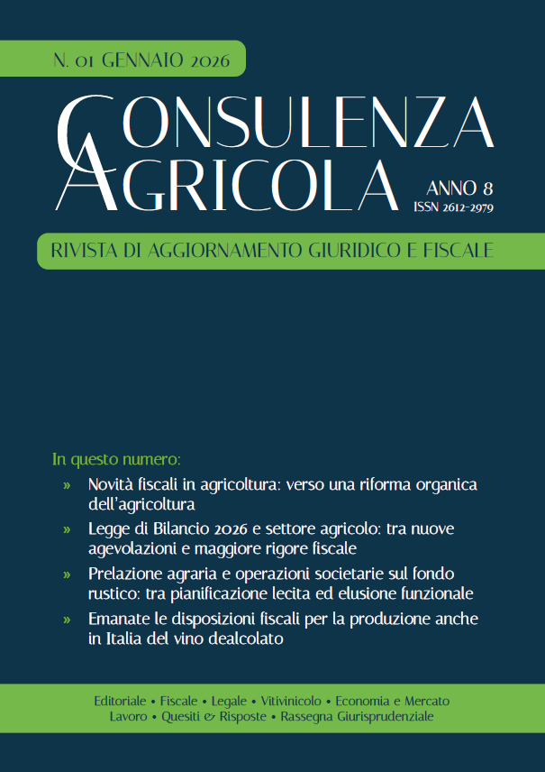 Rivista ConsulenzaAgricola 01/2026