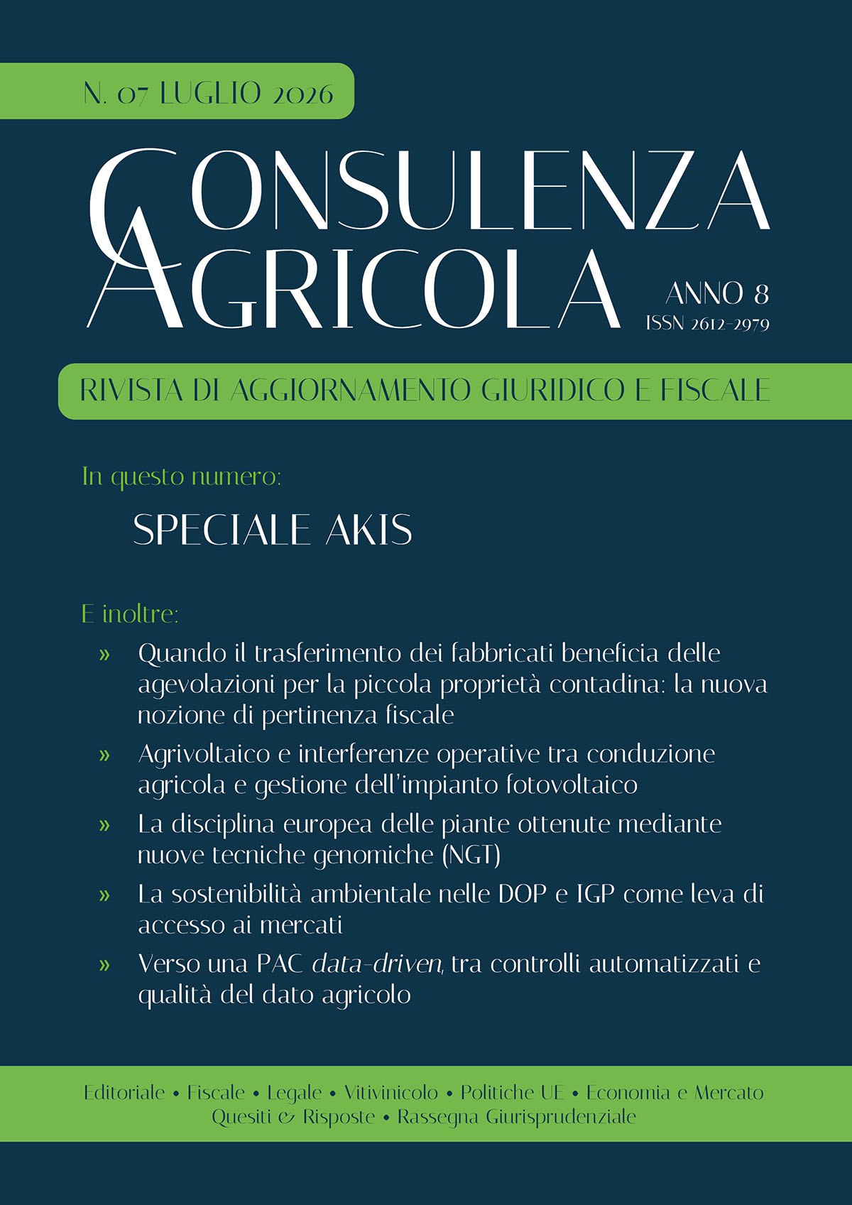 copertina La Rivista | ConsulenzaAgricola.it